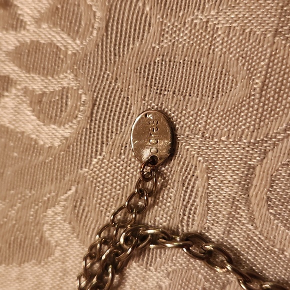 Silver bar bracelet chain vintage cross blue cz claires - Picture 4 of 4